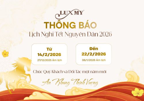 LUXMY | Thông báo lịch nghỉ tết nguyên đán Bính Ngọ 2026